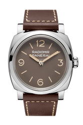 Panerai Radiomir 1940 Brown Dial 47Mm Mens Hand Wound Watch Pam00662 Black
